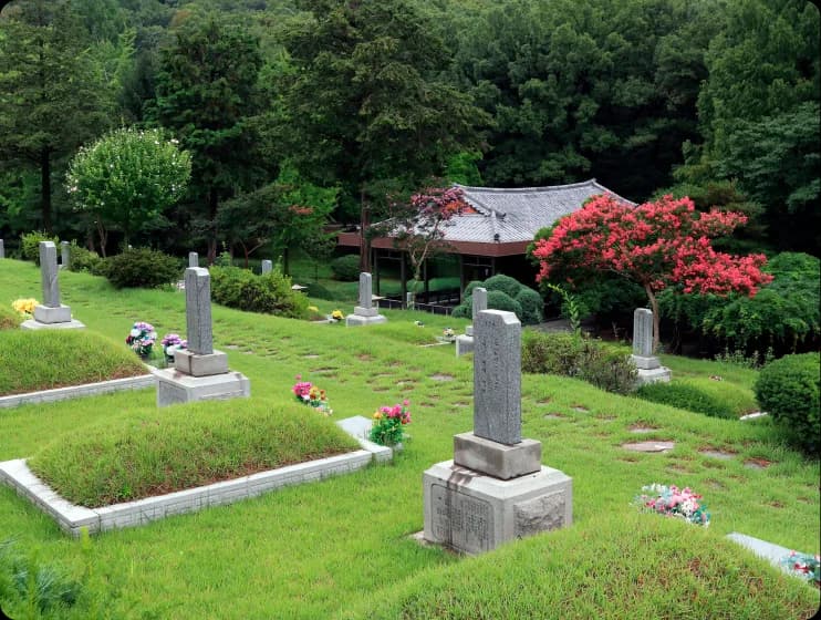 장지 상담 (봉안당, 수목장, 자연장, 해양장 등) 및 안내